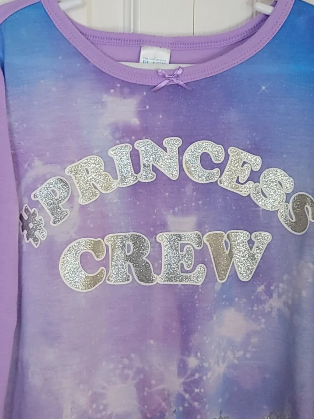 The Children’s Place Girls Nightgown Lavender Ruffle Hem Long Sleeve · L 10/12